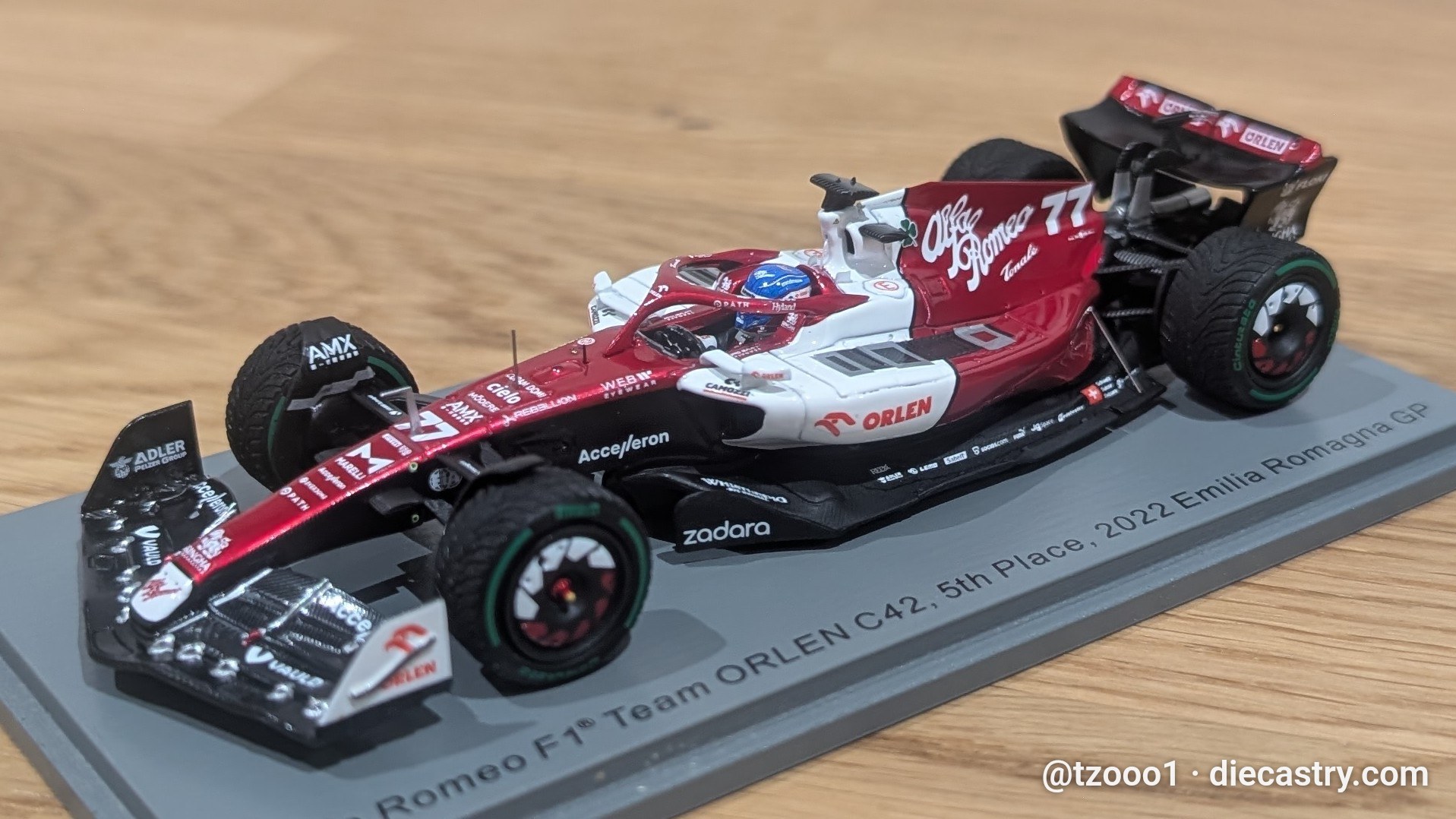 2022 Alfa romeo F1 Team ORLEN C42 / Bahrain GP (#77) 1:43…
