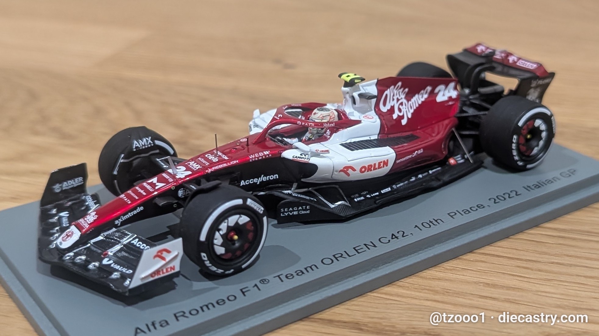 2022 Alfa romeo F1 Team ORLEN C42 / Bahrain GP (#77) 1:43…